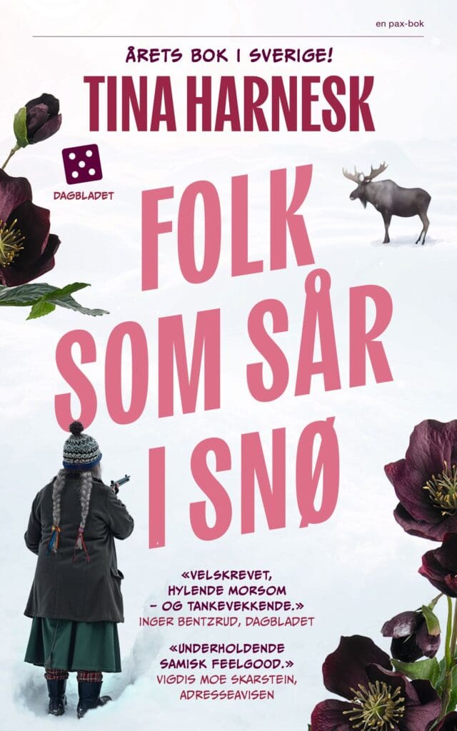 Folk som sår i snø